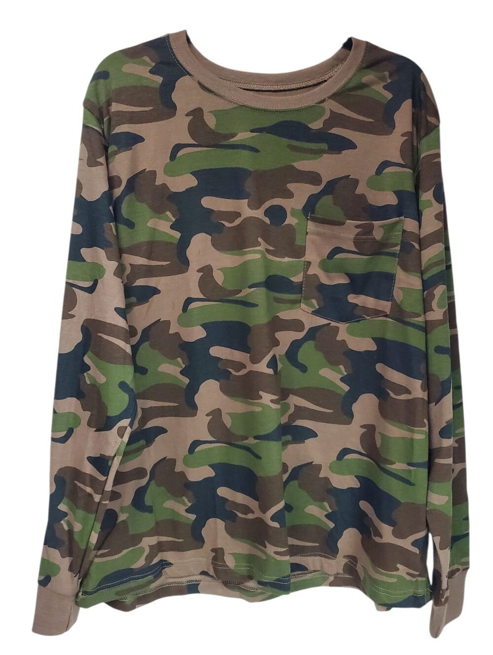 Open Trails Army Camo Long Sleeve Tee Mens Size XL Mencore Guycore